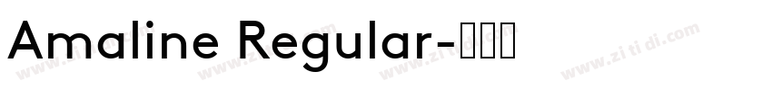 Amaline Regular字体转换